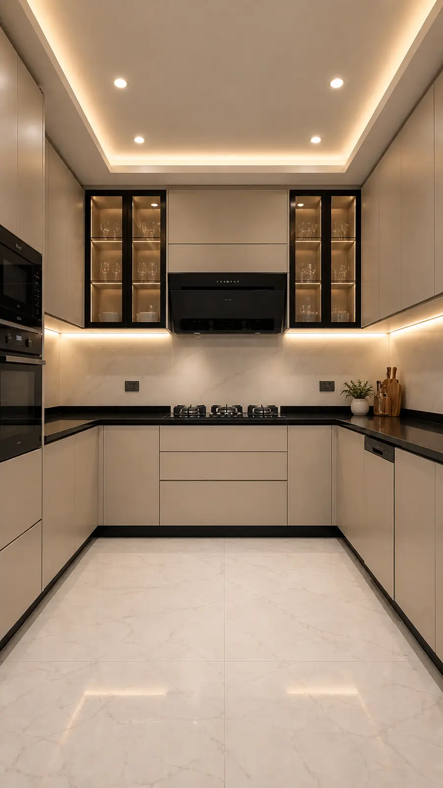 مطابخ ألمنيوم صولد من أعمال Kitchen Lab Jo في الأردن